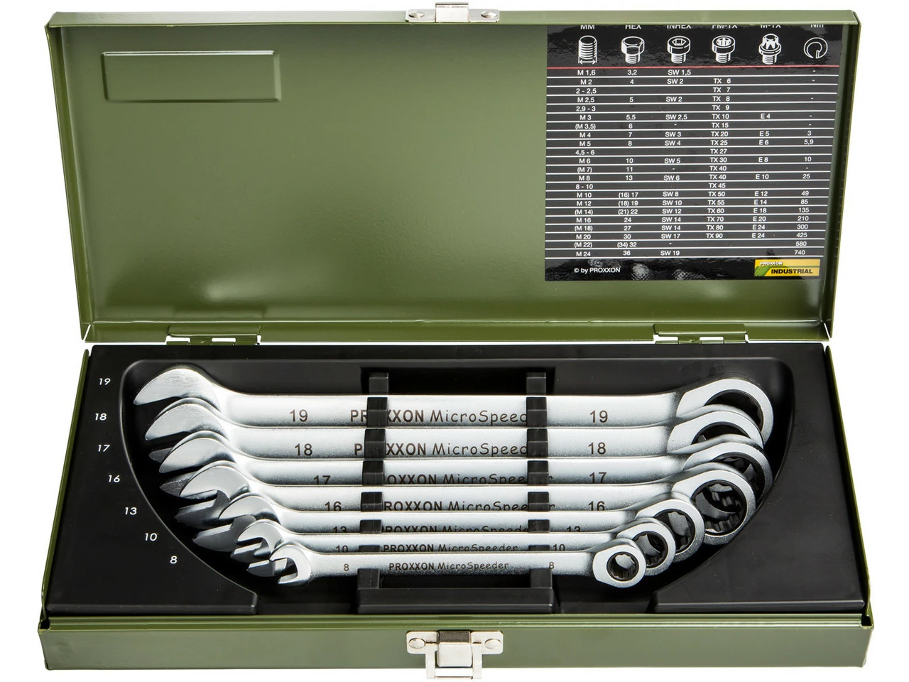 Proxxon Set De Llaves De Boca Y Anillo MicroSpeeder 7-teilig, Modelo Estándar 3 Proxxon Set De Llaves De Boca Y Anillo MicroSpeeder 7-teilig, Modelo Estándar