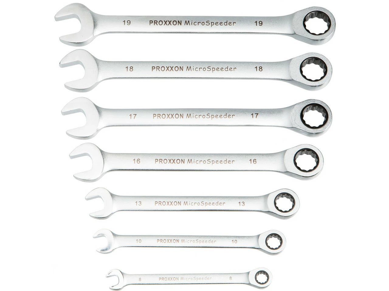 Proxxon Set De Llaves De Boca Y Anillo MicroSpeeder 7-teilig, Modelo Estándar 4 Proxxon Set De Llaves De Boca Y Anillo MicroSpeeder 7-teilig, Modelo Estándar - Imagen 2