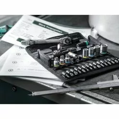 Wera Carraca Con Juego De Llaves De Vaso/bits Zyklop Switch Metal 1/4" -Soportes de montaje promoción 182217