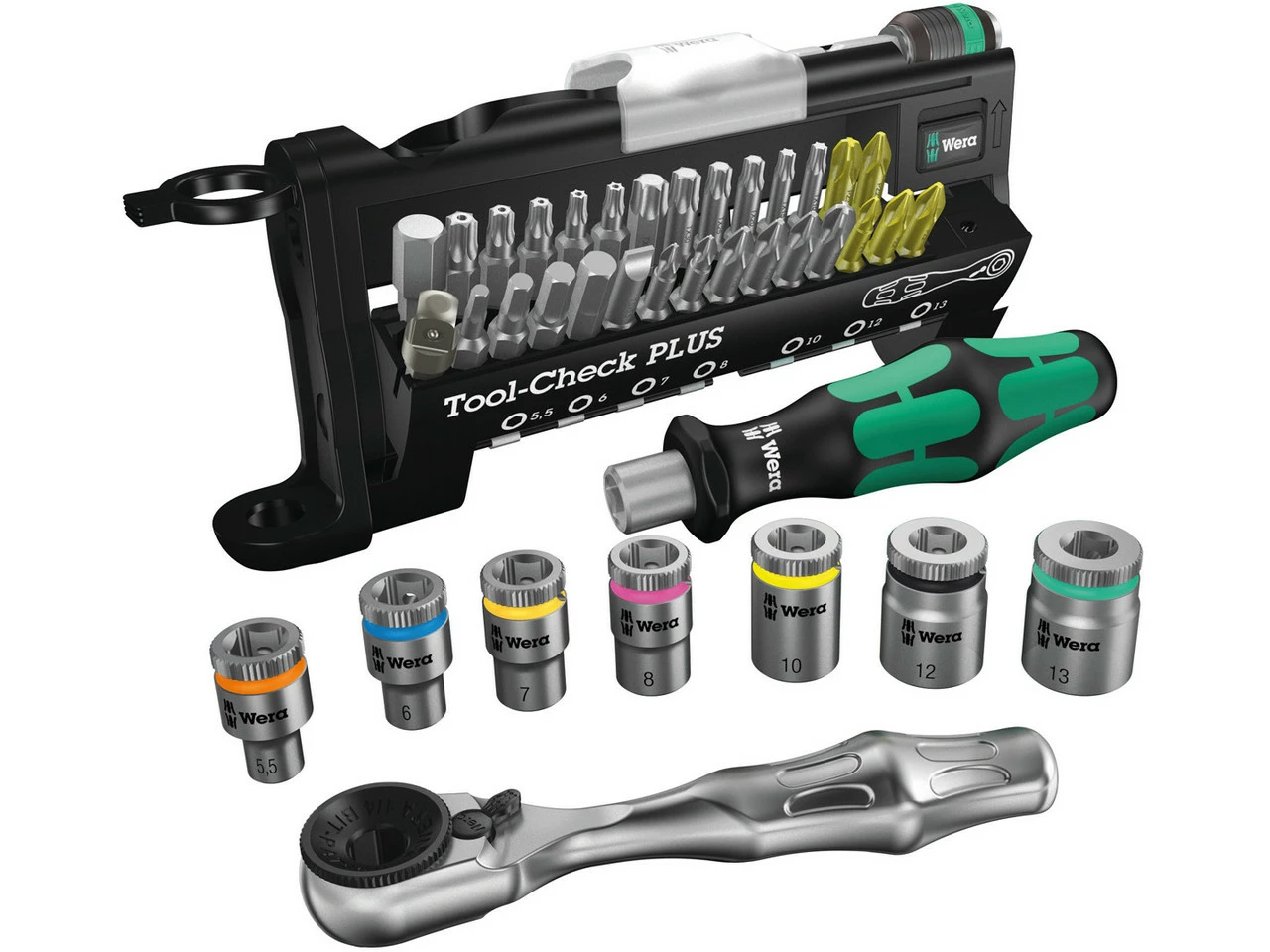 Wera Mini Carraca Zyklop 1/4" Con Tool-Check Plus 3 Wera Mini Carraca Zyklop 1/4" Con Tool-Check Plus