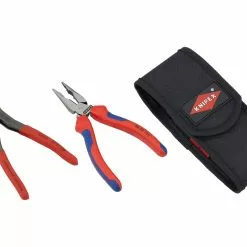 KNIPEX Set De Alicates Cobra Y Universales De Punta En Bolsa Cinturón Herram. -Soportes de montaje promoción 424396