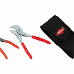 KNIPEX Set De Alicates Y Llave Inglesa En Bolsa De Cinturón De Herramientas 9 KNIPEX Set De Alicates Y Llave Inglesa En Bolsa De Cinturón De Herramientas -Soportes de montaje promoción 424399
